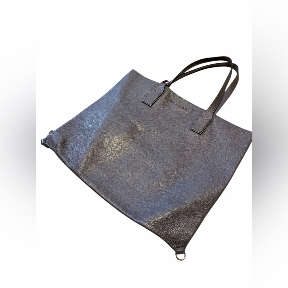 💚Marc Jacobs Elegant Gray Leather Tote Bag. EUC - Picture 2 of 8